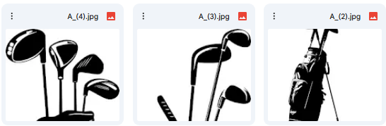 Golf Bags & Equipment Illustrations – 4 Vector Designs