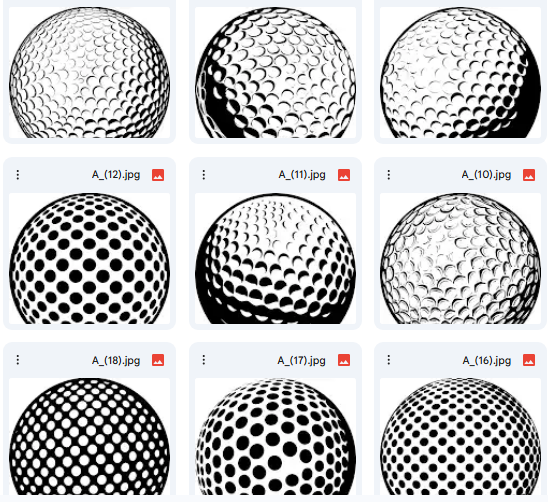 Golf Ball Illustrations – 30 Vector Designs for Activities & Art