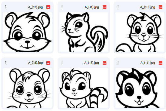 Squirrel Illustrations – 10 Vector Designs for Activities & Art