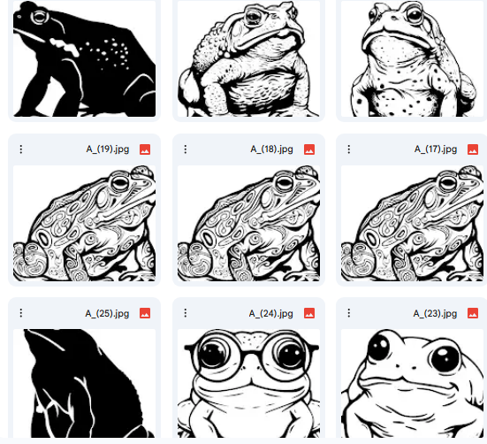 Jumping Frog Collection – 20 Vector Illustrations