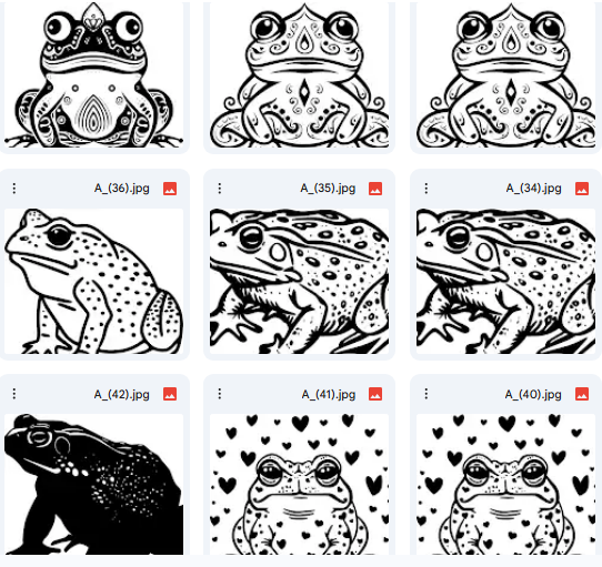 Playful Frog Shapes – 20 Vector Illustrations