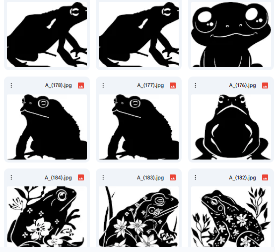 Frog Patterns – 20 Vector Illustrations for Art Activities
