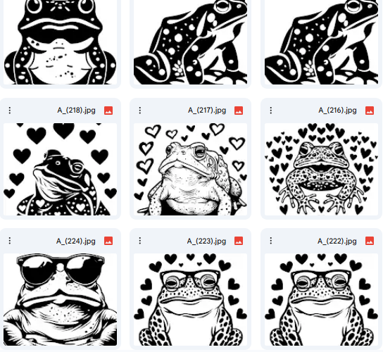 Frog Composition Set – 20 Vector Illustrations for Kids Activities