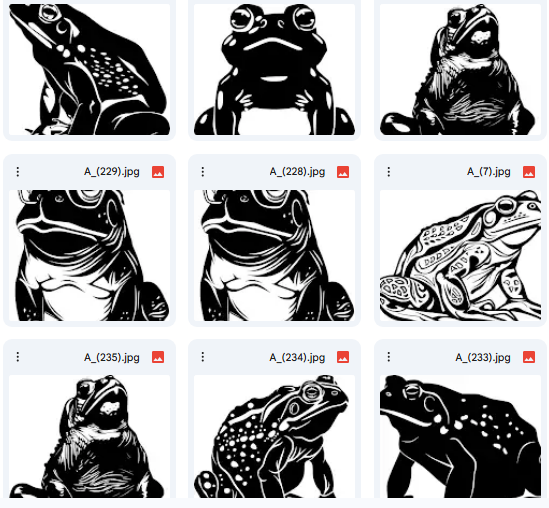 Little Frog World – 15 Vector Illustrations for Coloring Books and Creativity
