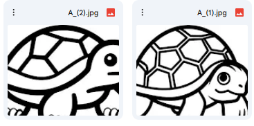 Turtle Journey – 2 Vector Illustrations for Coloring Books