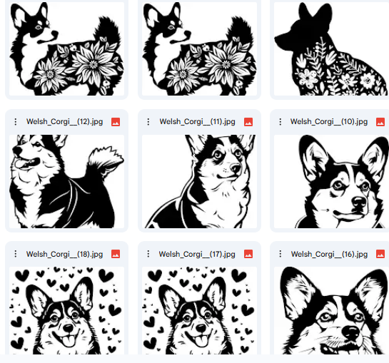Welsh Corgi Dog Set – 269 Vector Illustrations for Activities & Books