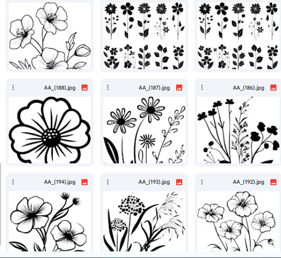 Flower Pages Ready for Creativity – 48 Vector Assets