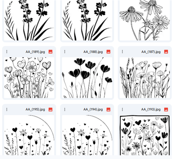 Art Seeds of Flowers – 52 Vector Illustrations