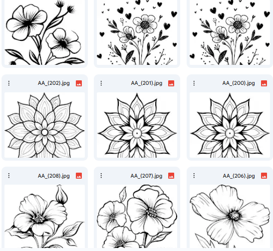 Floral Frames for Creative Play – 50 Vector Illustrations