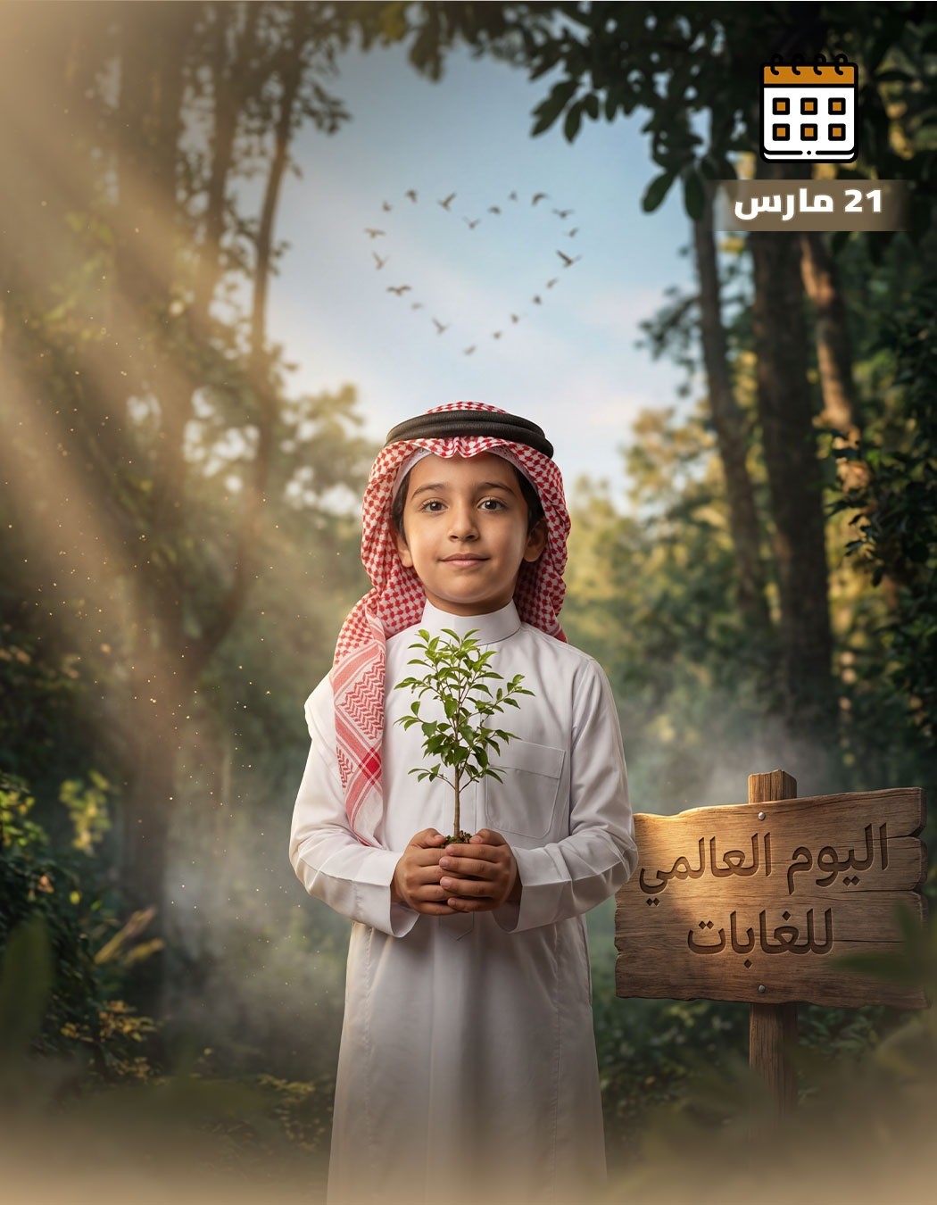 Inspirational Awareness Design for World Forest Day