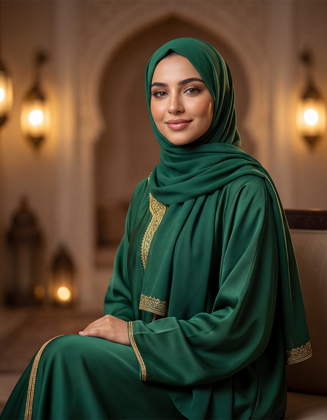 Traditional Saudi Attire Portrait with a Royal Look
